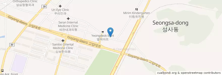 Mapa de ubicacion de 고양경찰서 원당지구대 en Республика Корея, Кёнгидо, Коян, 덕양구.
