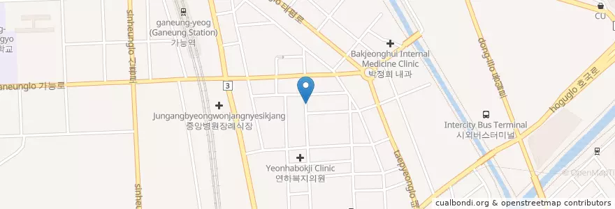 Mapa de ubicacion de 신곡2치안센터 en Südkorea, Gyeonggi-Do, 의정부시.