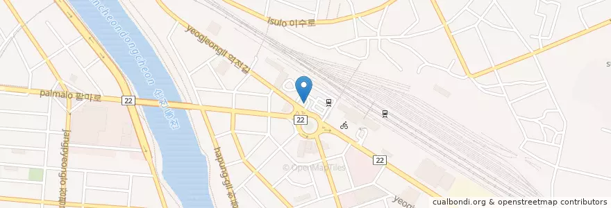 Mapa de ubicacion de 순천경찰서 en 대한민국, 전라남도, 순천시.