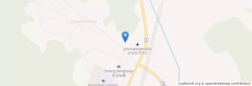 Mapa de ubicacion de 진상파출소 en Korea Selatan, Jeolla Selatan, 광양시.