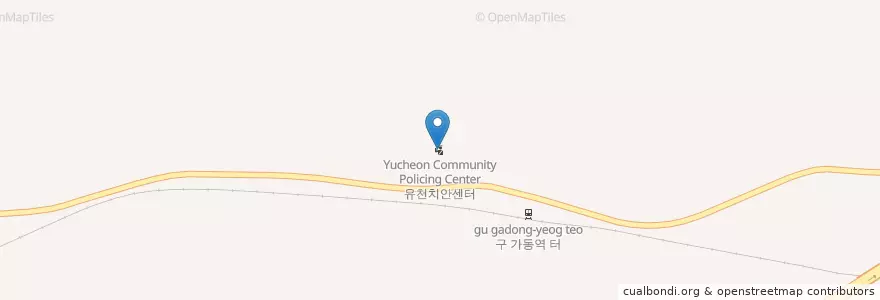 Mapa de ubicacion de 유천치안센터 en 대한민국, 경상북도, 예천군.