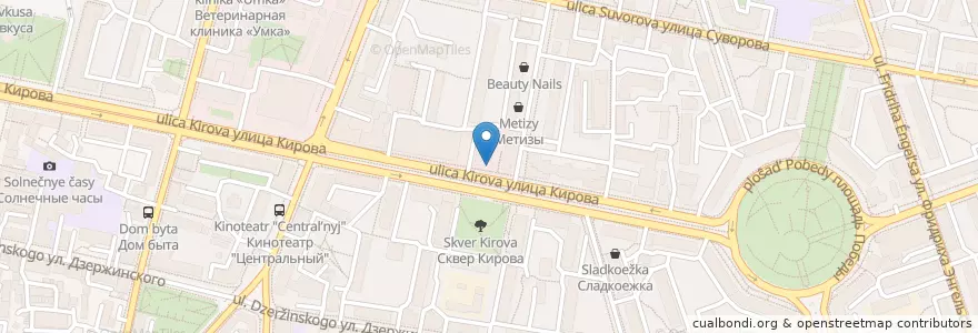 Mapa de ubicacion de Subway en Россия, Центральный Федеральный Округ, Калужская Область, Городской Округ Калуга.