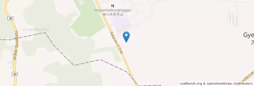 Mapa de ubicacion de 소사고등학교 en 대한민국, 경기도, 시흥시.