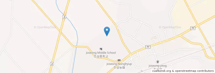 Mapa de ubicacion de 조성고등학교(폐교) en Corea Del Sud, Sud Jeolla, 보성군.