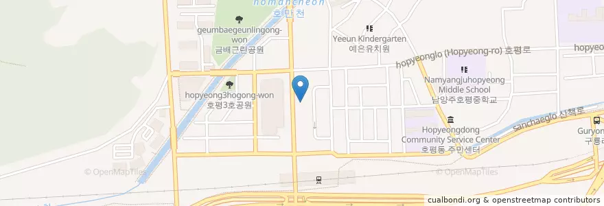 Mapa de ubicacion de 싸이더스 9 시네마 en Coreia Do Sul, Gyeonggi, 남양주.
