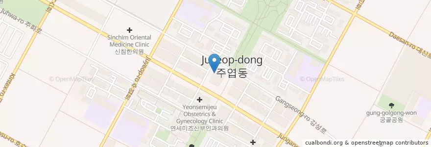 Mapa de ubicacion de 롯데시네마 en Coreia Do Sul, Gyeonggi, 고양시, 일산서구.