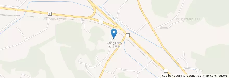 Mapa de ubicacion de 강나루터 en Coreia Do Sul, Gyeonggi, 파주시, 문산읍.