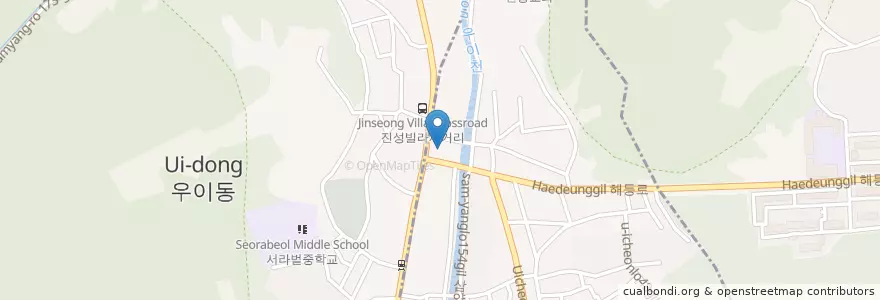 Mapa de ubicacion de 북서울농협 en Zuid-Korea, Seoel, 도봉구, 우이동.