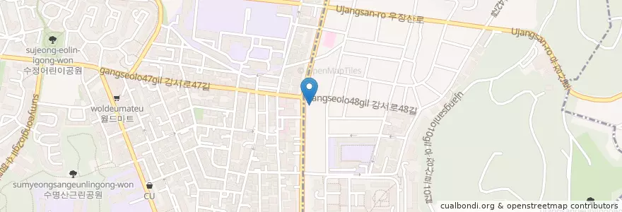 Mapa de ubicacion de 강서농협 en 韩国/南韓, 首尔, 江西区.