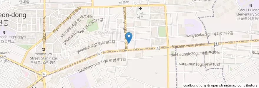 Mapa de ubicacion de 보성농협 en كوريا الجنوبية, سول, 마포구.