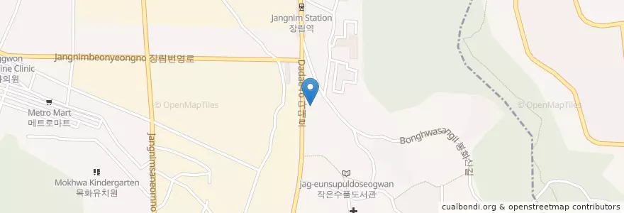 Mapa de ubicacion de 서부산농협 en Corée Du Sud, Busan, 사하구, 장림동.