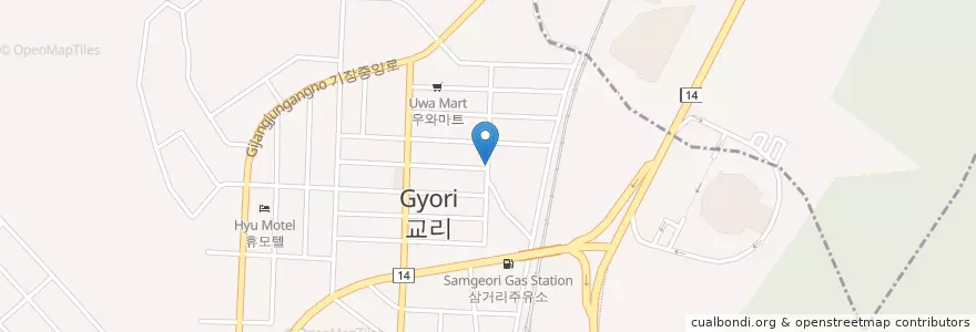 Mapa de ubicacion de 인제농협 en 대한민국, 부산, 기장군, 기장읍.