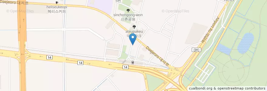 Mapa de ubicacion de 대저농협 en Corée Du Sud, Busan, 강서구, 대저동.