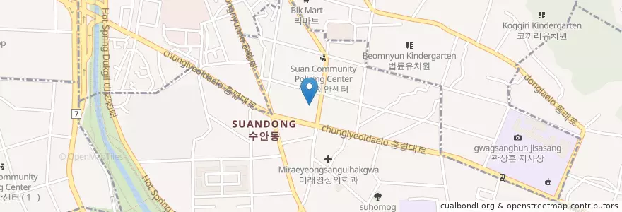 Mapa de ubicacion de Dongnae Nonghyup en South Korea, Busan, Dongnae-Gu, Sumin-Dong.