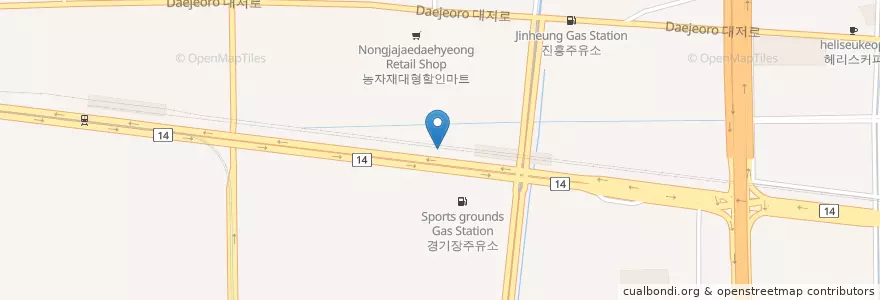 Mapa de ubicacion de 대저농협 en Республика Корея, Пусан, 강서구, 대저동.
