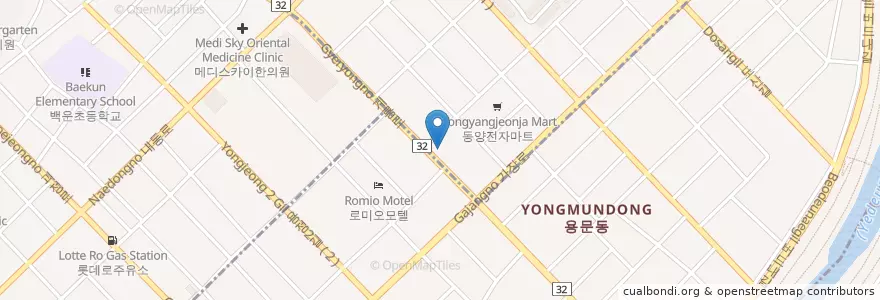 Mapa de ubicacion de 서부농협 en Республика Корея, Тэджон, 서구, 탄방동.