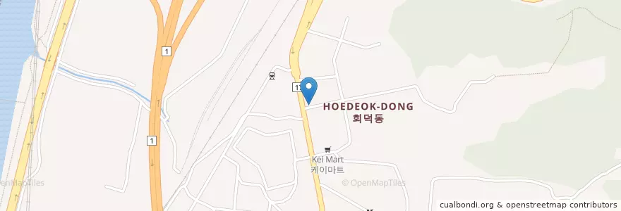 Mapa de ubicacion de 회덕농협 en کره جنوبی, دائجونگ, 대덕구, 회덕동.