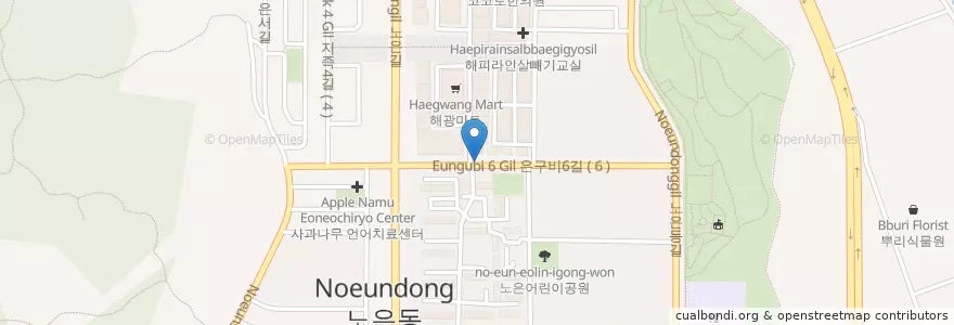 Mapa de ubicacion de 유성농협 en Corea Del Sur, Daejeon, 유성구, 노은동.