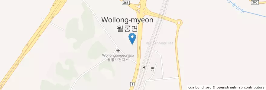 Mapa de ubicacion de 월롱농협 en Corée Du Sud, Gyeonggi, Paju, 월롱면.