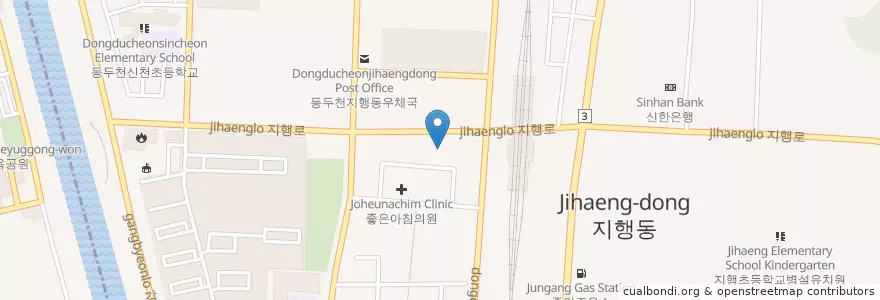 Mapa de ubicacion de 동두천농협 en Zuid-Korea, Gyeonggi-Do, 동두천시.