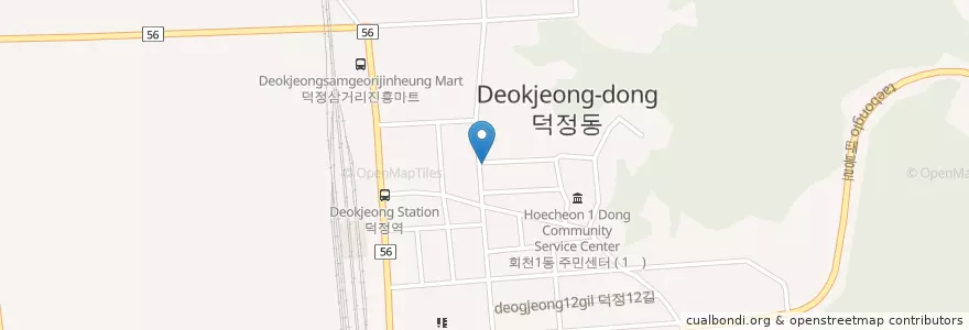Mapa de ubicacion de 회천농협 en Korea Selatan, Gyeonggi, 양주시.