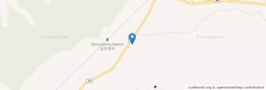 Mapa de ubicacion de 신동농협 en 대한민국, 강원도.