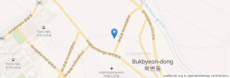 Mapa de ubicacion de 김포농협 en Korea Selatan, Gyeonggi, 김포시.