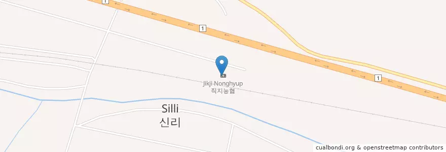Mapa de ubicacion de 직지농협 en Coreia Do Sul, Gyeongsang Do Norte, 김천시.