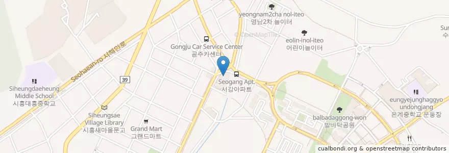 Mapa de ubicacion de 소래농협 en Korea Selatan, Gyeonggi, 시흥시.