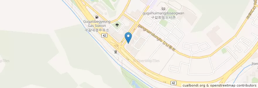 Mapa de ubicacion de 신갈농협 en Республика Корея, Кёнгидо, 용인시, 기흥구.