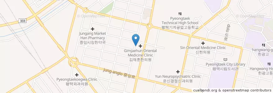 Mapa de ubicacion de 평택농협 en کره جنوبی, گیونگی-دو, 평택시.
