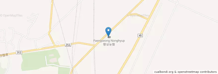 Mapa de ubicacion de 팽성농협 en Korea Selatan, Gyeonggi, 평택시.