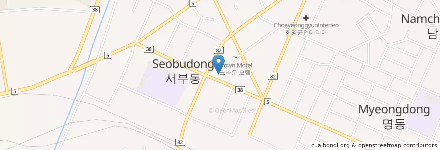 Mapa de ubicacion de 제천농협 en 大韓民国, 忠清北道, 堤川市.