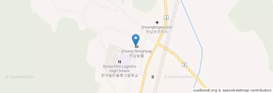 Mapa de ubicacion de 진상농협 en Korea Selatan, Jeolla Selatan, 광양시.