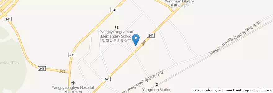 Mapa de ubicacion de 용문농협 en Corée Du Sud, Gyeonggi, 양평군.