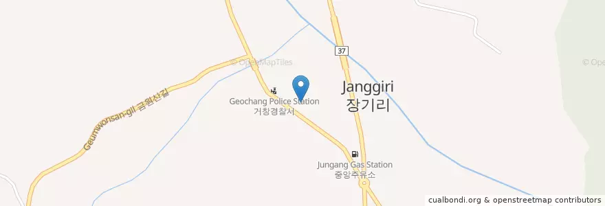 Mapa de ubicacion de 원학농협 Wonhak Nonghyup en Corea Del Sud, Sud Gyeongsang, 거창군.