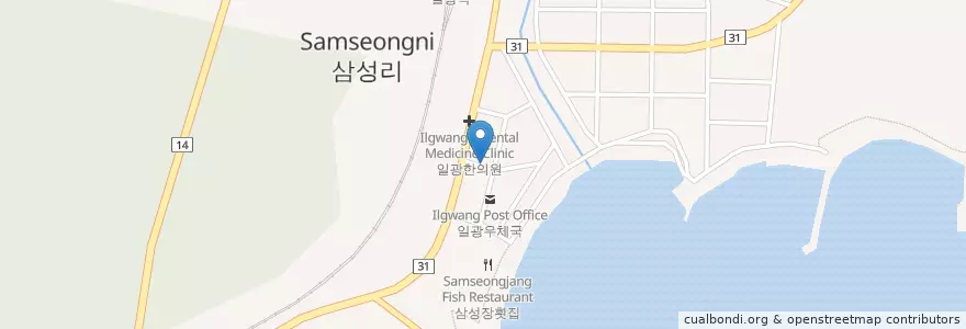 Mapa de ubicacion de 동부산농협 en Республика Корея, Пусан, 기장군, 일광면.