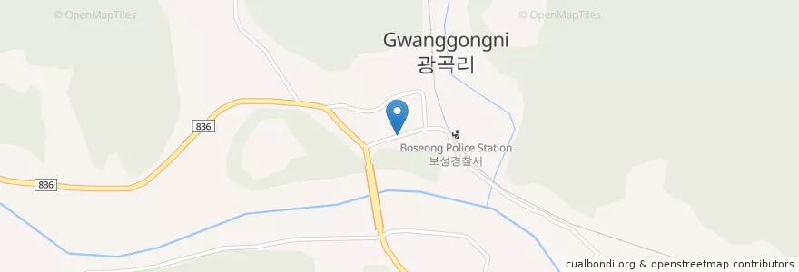 Mapa de ubicacion de 보성농협 en 대한민국, 전라남도, 보성군.