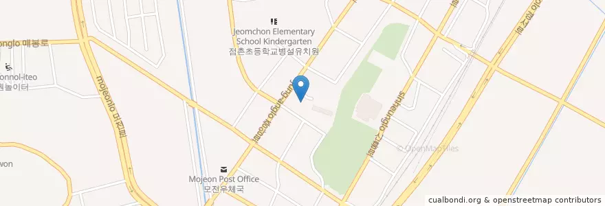 Mapa de ubicacion de 한국방송통신대학교 en Республика Корея, Кёнсан-Пукто, 문경시.