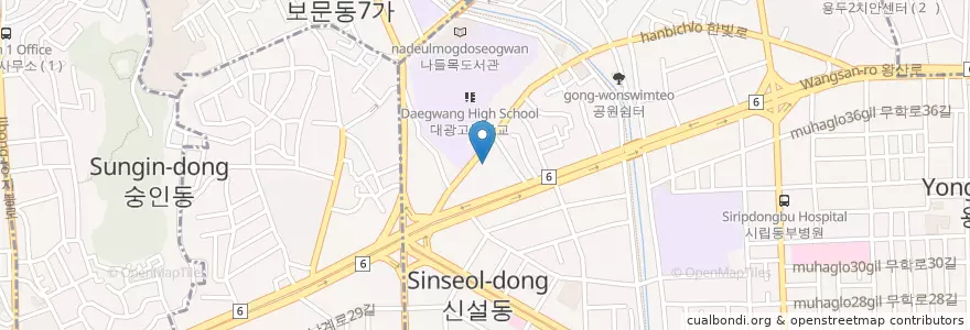 Mapa de ubicacion de 남서울대학교 en کره جنوبی, سئول.