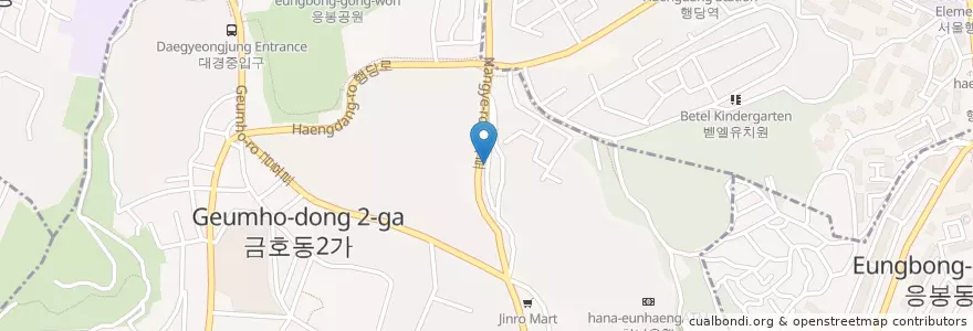 Mapa de ubicacion de 성동구립금호도서관 en 大韓民国, ソウル, 城東区, 금호1가동.