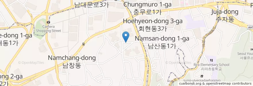 Mapa de ubicacion de 종달새도서관 en Korea Selatan, 서울, 중구.