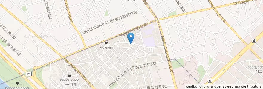 Mapa de ubicacion de 옹달샘어린이도서관 en Korea Selatan, 서울, 마포구, 합정동.