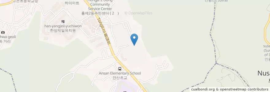 Mapa de ubicacion de 무악청구1차아파트독서실 문고 en Corea Del Sur, Seúl, 서대문구, 홍제2동.