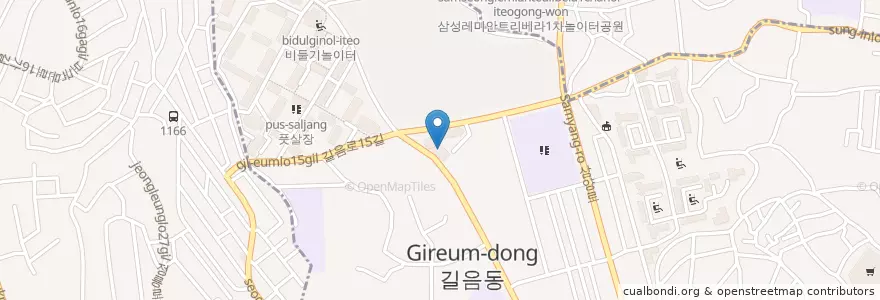 Mapa de ubicacion de 길음2동문고 en 대한민국, 서울, 성북구, 길음1동, 길음1동.
