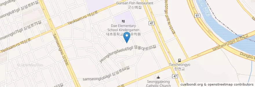 Mapa de ubicacion de 행복한도서관 en 대한민국, 서울, 강남구, 대치동, 대치2동.