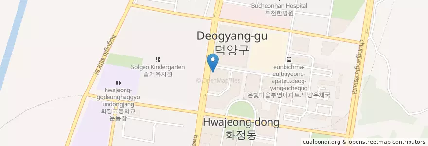 Mapa de ubicacion de 동화나라어린이도서관 en Zuid-Korea, Gyeonggi-Do, 고양시, 덕양구.