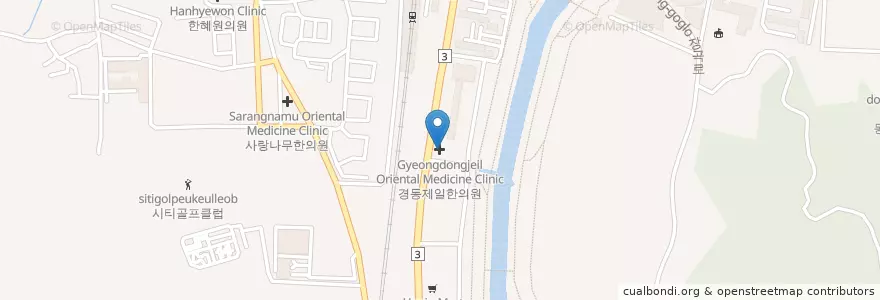 Mapa de ubicacion de 경기북부시각장애인점자도서관 en 대한민국, 경기도, 의정부시.