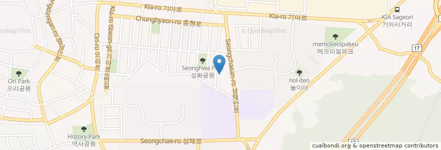 Mapa de ubicacion de 소하어린이도서관 en Coreia Do Sul, Gyeonggi, 광명시.