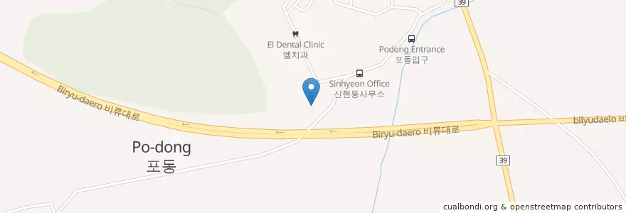 Mapa de ubicacion de 작은도서관 en 대한민국, 경기도, 시흥시.